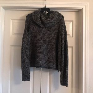 Mossimo Grey Cropped Turtleneck Sweater